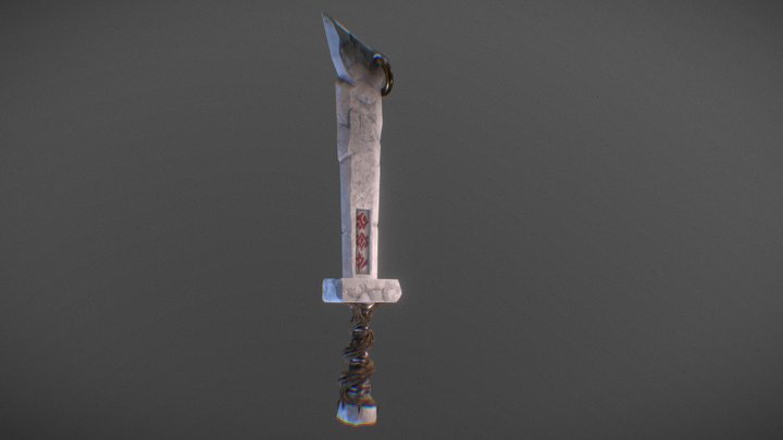 Orcish Stony Sword - 3D model 3D Model