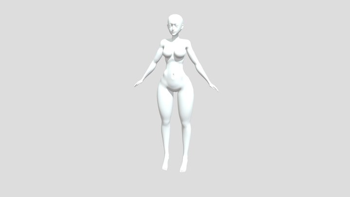 Female Base Mesh 3D Model