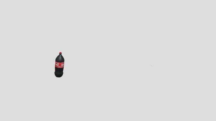 modelo de botella de coca-cola de 2 litros 3D Model