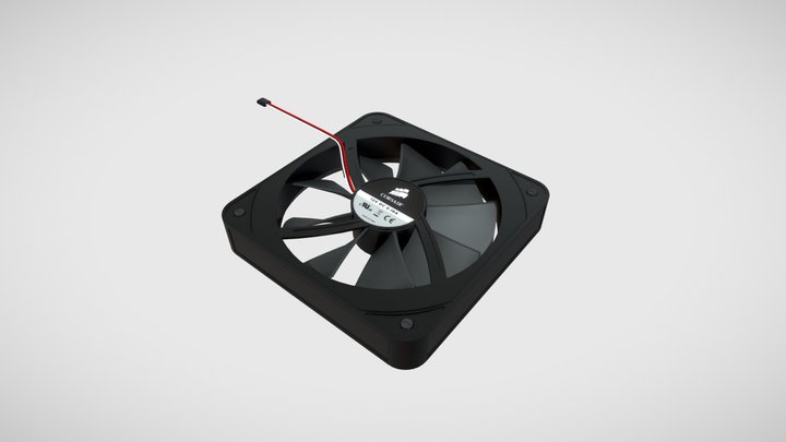 Corsair Fan Gaming 3D Model