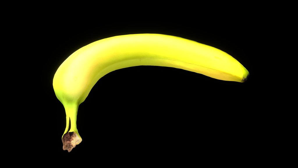 Banana low poly 9.4k 7mb 2k