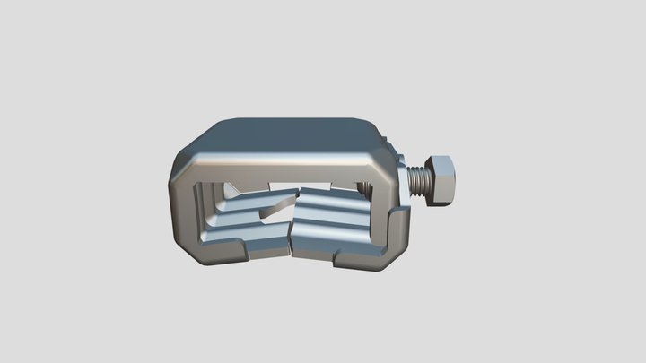 リッジロック｜立ハゼ用棟金具 3D Model