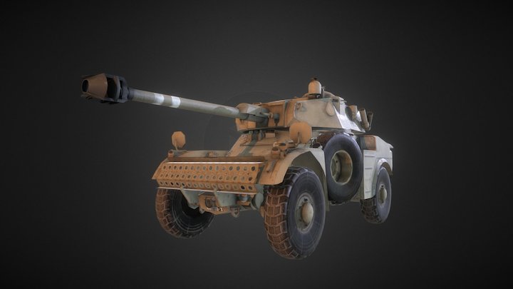 Panhard AML 90 3D Model