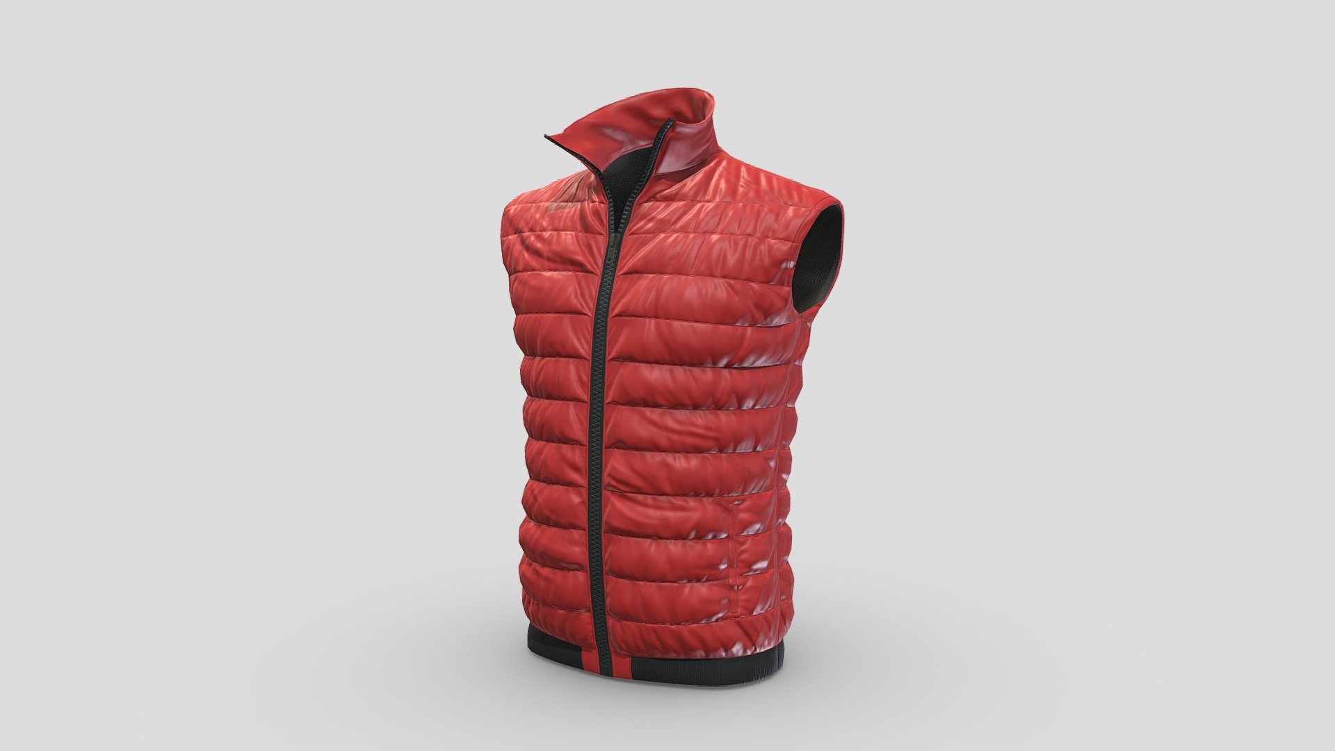 Jacket Sleeveless Red - Buy Royalty Free 3D model by polyfarm [783bbef ...