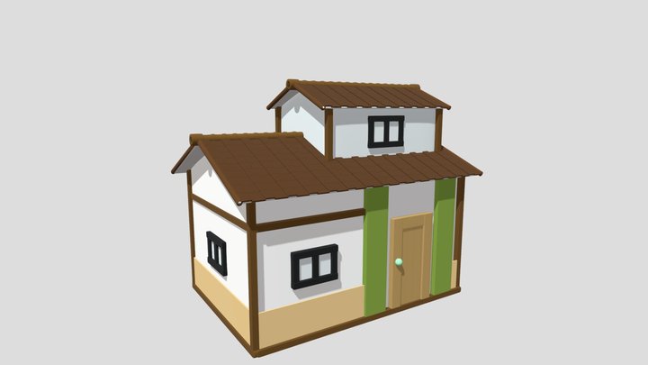 House from Pokemon Emerald (GBA) 3D Model