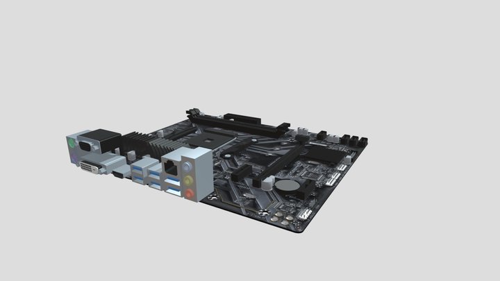 motherboard am4 3D Model