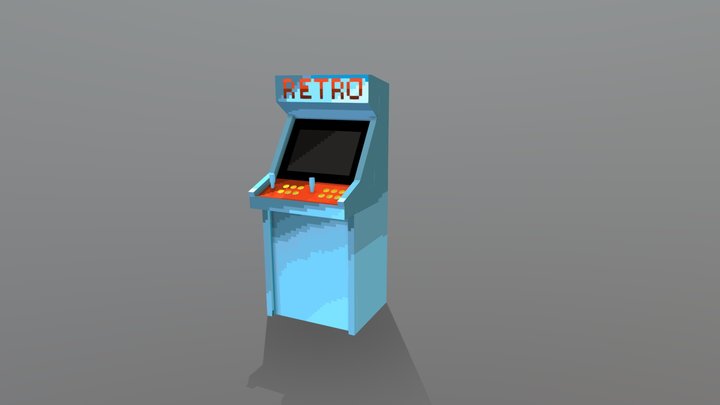 Arcade Retro Cabinet / Machine - Minecraft 3D Model