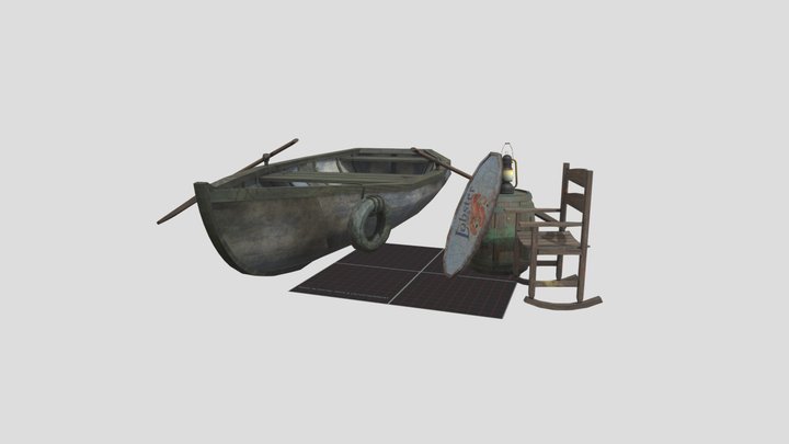 DAE 5 Finished props - By The Ocean 3D Model