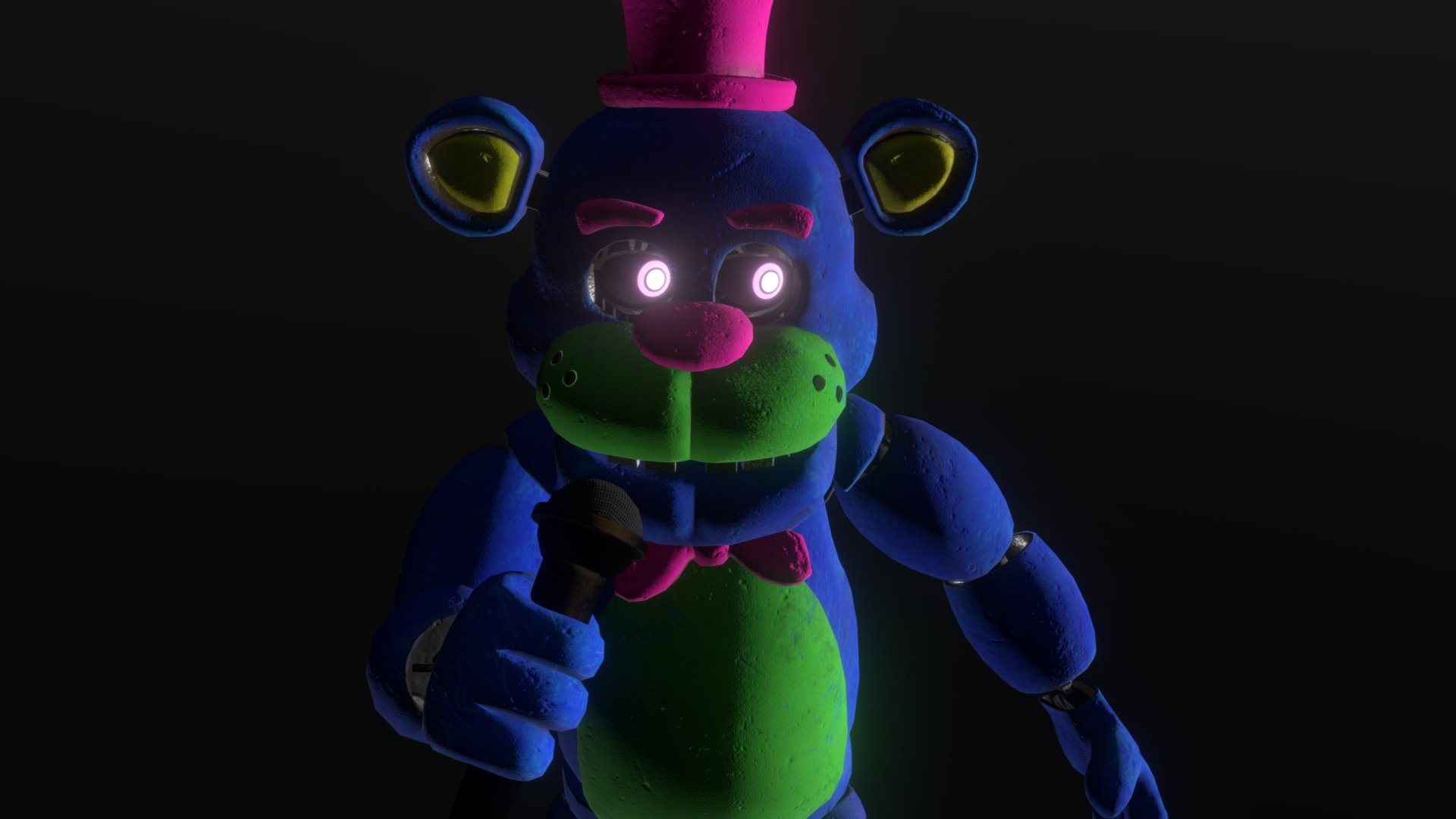 Blacklight Freddy Download Free 3d Model By Ultmateslayer Funkin