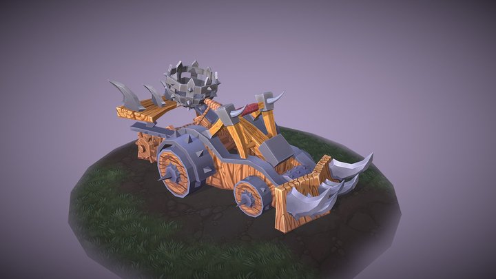 WIP_CATAPULT_STYLIZED 3D Model