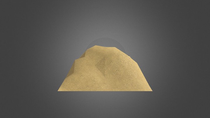 Very low poly sand pile 3D Model