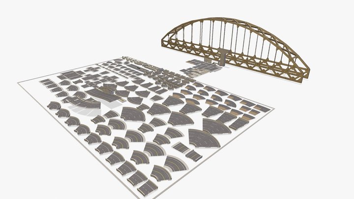modular kit city builder starter kit 3D Model