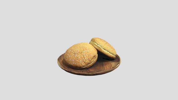 Hamburger Buns 3D Model