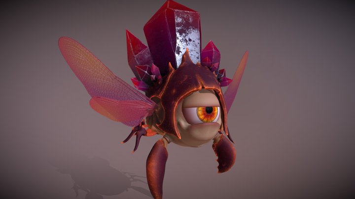 Crystal Crab 3D Model