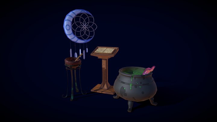 Themed props: Witchcraft 3D Model