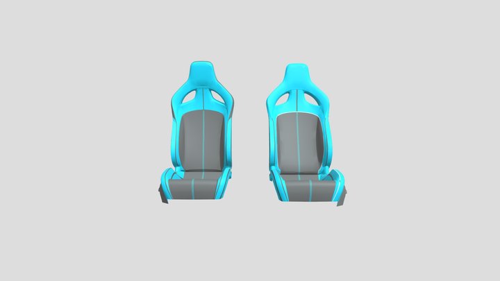 Bugatti Divo的座椅 3D Model