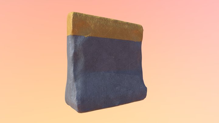 Concrete Barrier 2k 3D Model