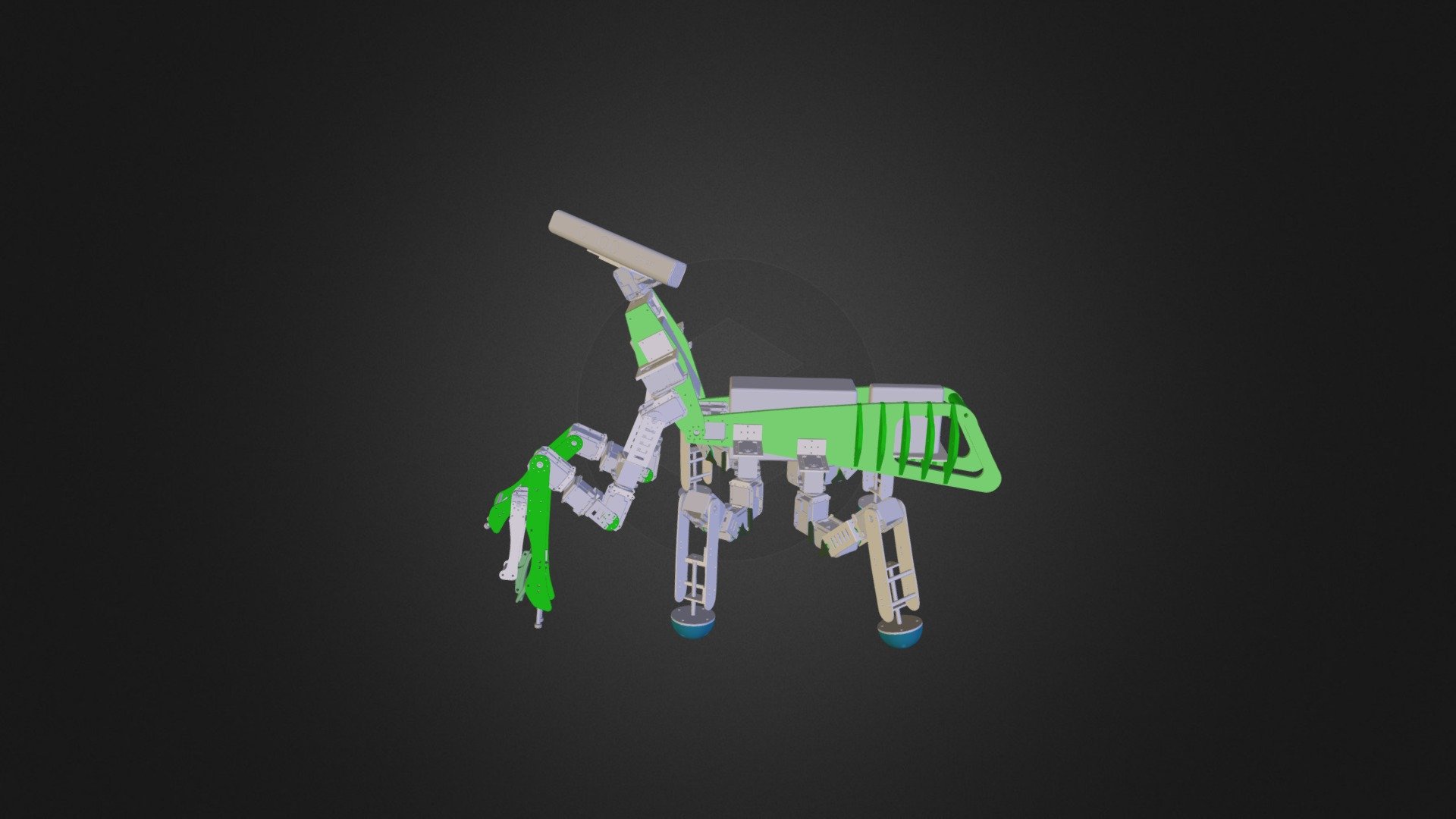 Mantis Robot - 3D model by luketsai [78484b3] - Sketchfab