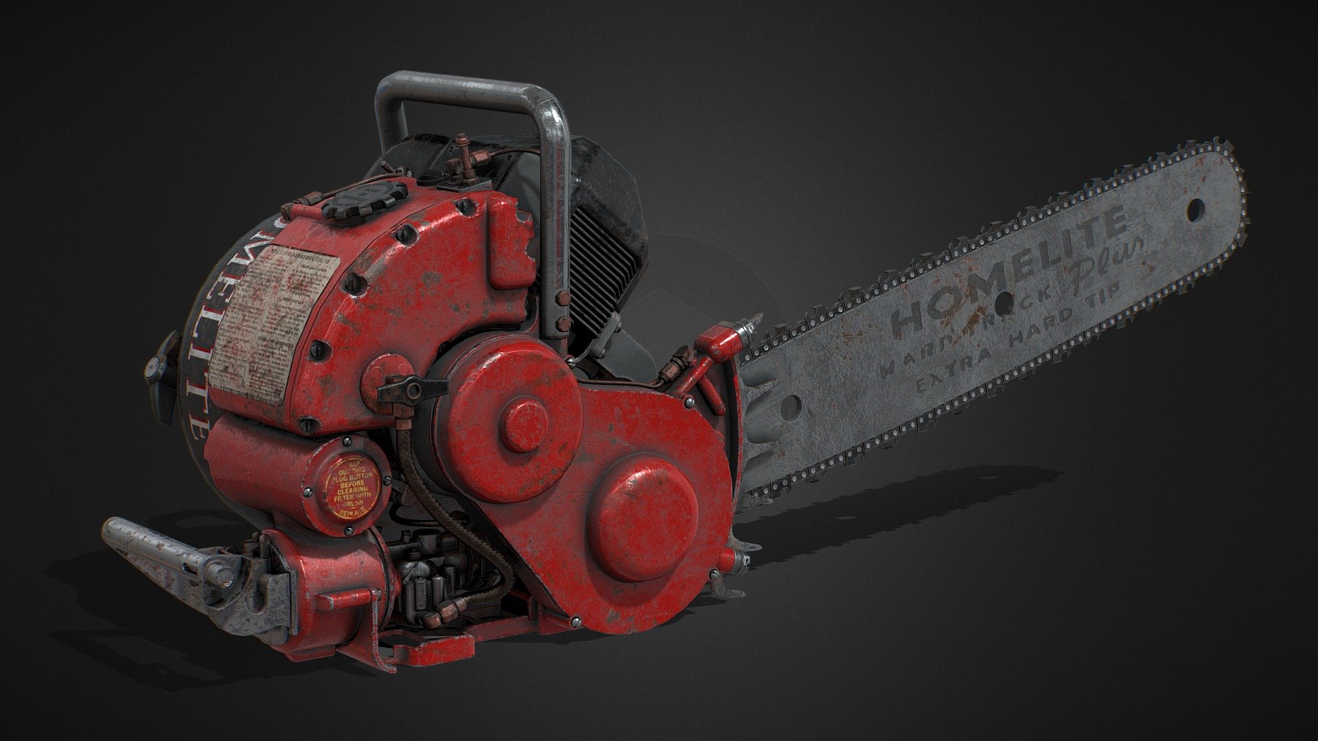 Chainsaw Homelite 26 LCS Buy Royalty Free 3D model by Jakub