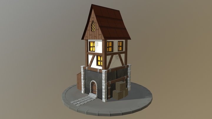 Medieval Building 3D Model