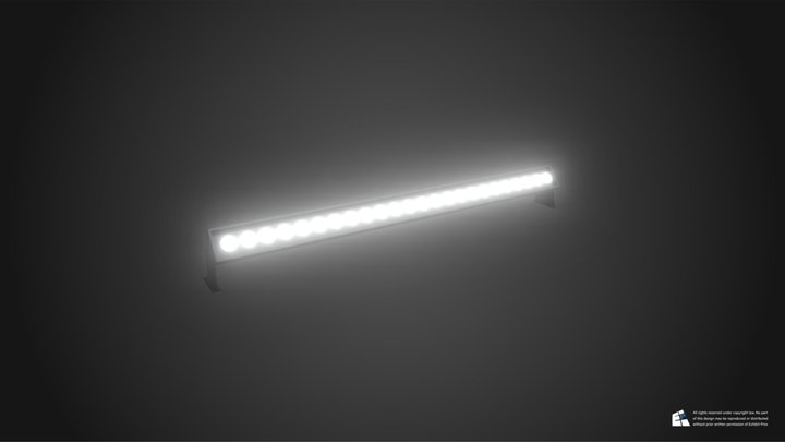 L.E.D. Lightbar RGBW 3D Model