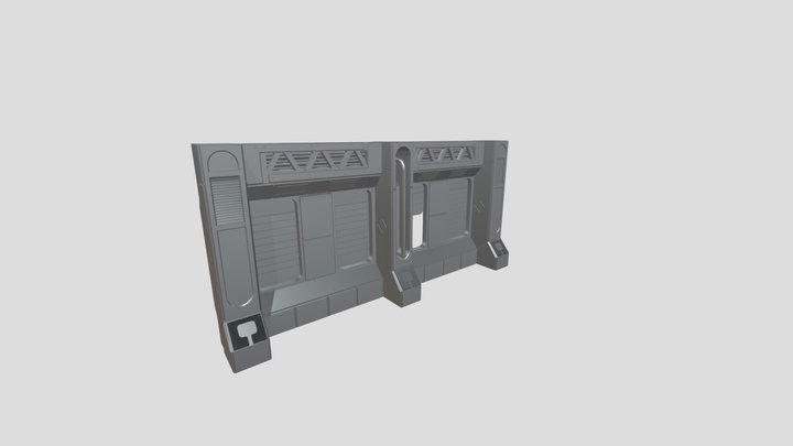 SciFiWall 3D Model