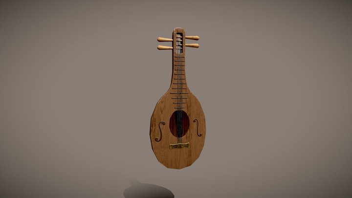 Lute 3D Model
