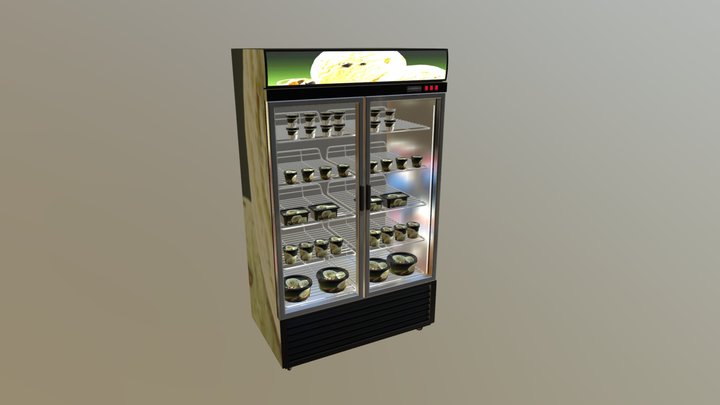 Freezer 2 Puertas 3D Model