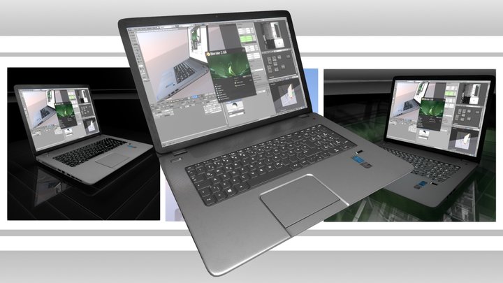 HP ENVY 17 Notebook – Kostenloses 3D-Modell STL