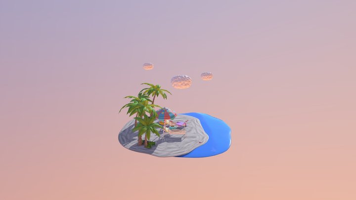 beach 3D Model