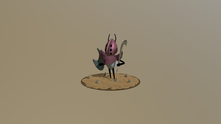 Hollow Knight #127 - Shielded Fool – Kostenloses 3D-Modell STL