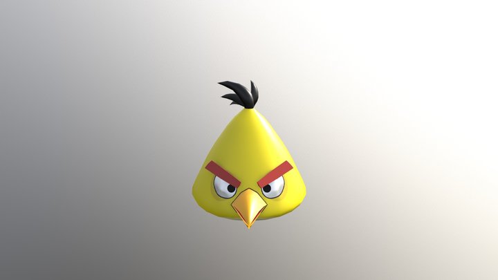 Angry Birds Chuck 3D Model