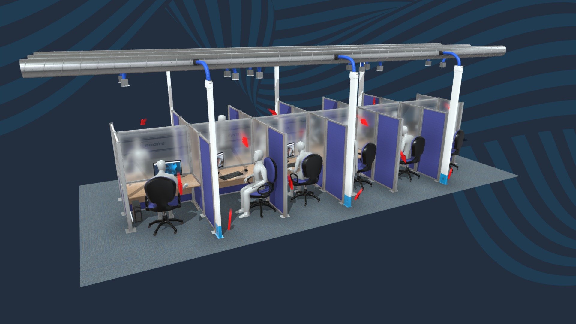 Haven - Generic High Density Call Centre - 3D model by Nuaire [784df67 ...