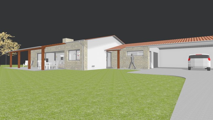 169/16 Vivienda A Estrada 3D Model
