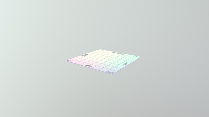 Plane UV 3D Model