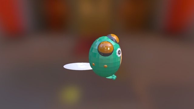 Shiny Palpitoad 3D Model