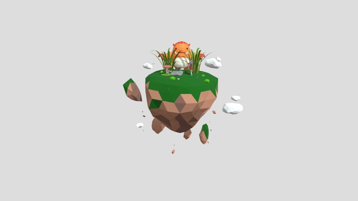 Emilia Larrea Boceto 3D Diorama 3D Model