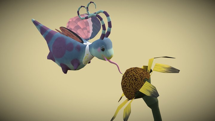 Butterfly Munch 3D Model