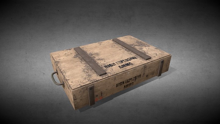 Military Ammo Crate 3D Model