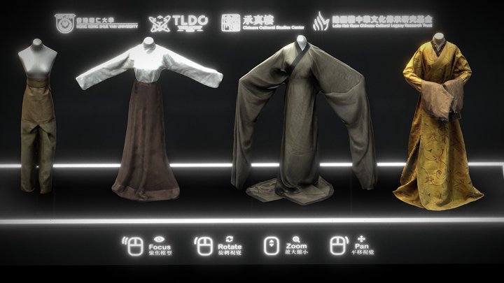 【古代華服】馬山磚廠公社一號墓：馬山女服 3D Model