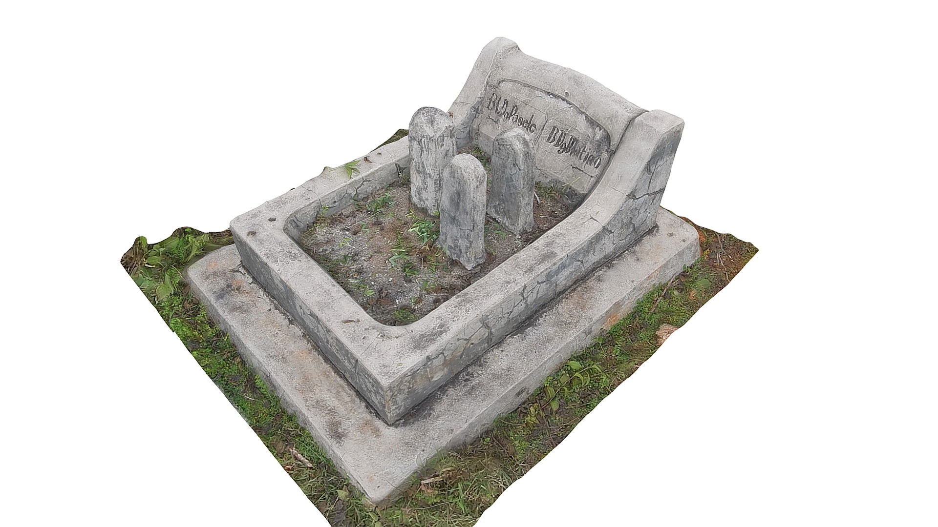3D model Old Tomb in Ara Village, South Celebes - This is a 3D model of the Old Tomb in Ara Village, South Celebes. The 3D model is about a bench in a park.