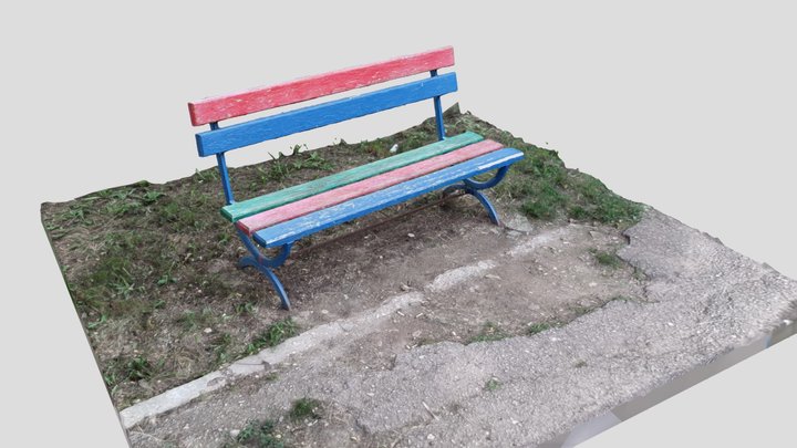 Street Bench (RAW) 3D Model