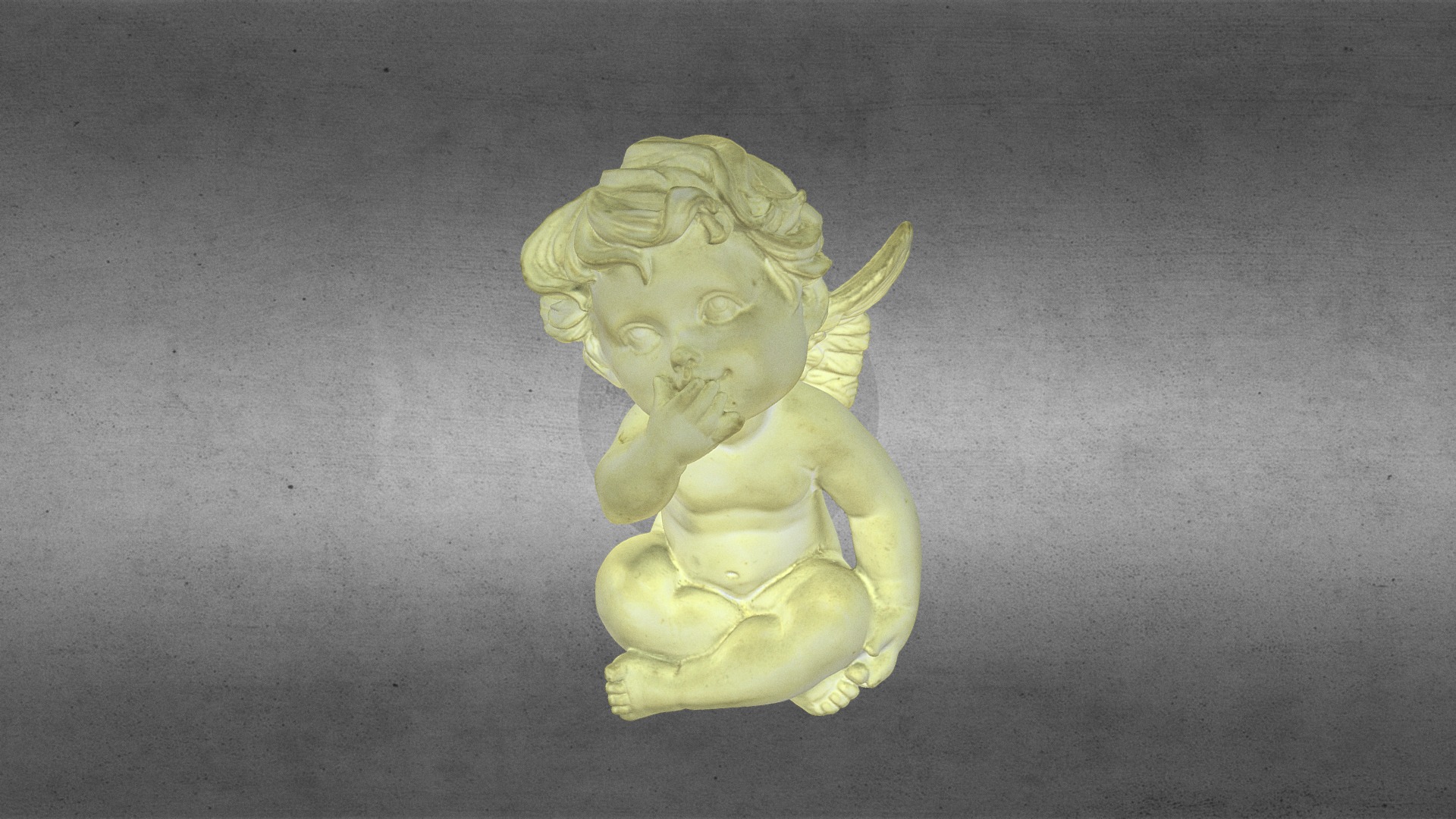 3D model Angel7 - This is a 3D model of the Angel7. The 3D model is about a small statue of a person.
