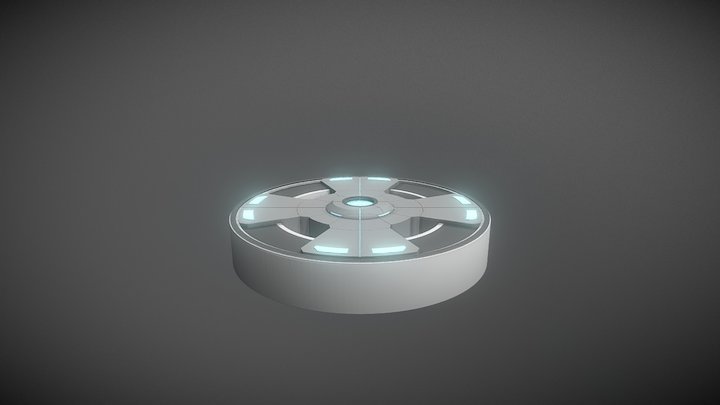 Sci Fi Disk 3D Model