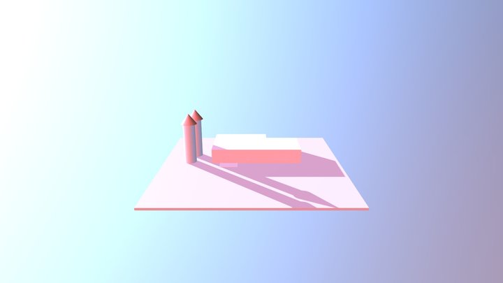 Primitive House 3D Model