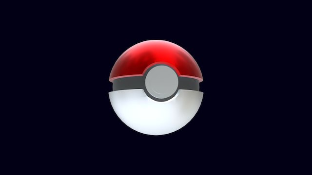 Pokeball 3D Model