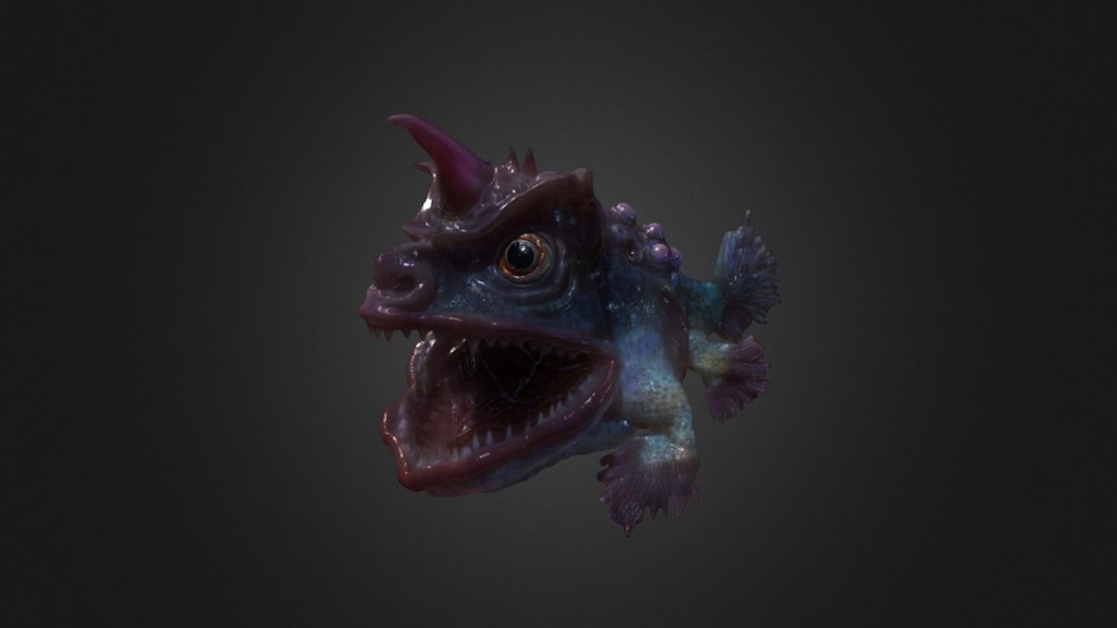 Fish Monster - 3D model by paulyang [7855571] - Sketchfab