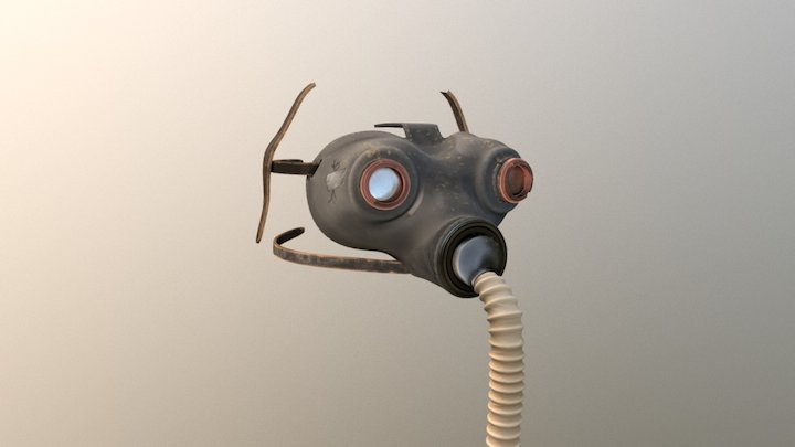 Advanced 3D Animation and Visualisation-Gas Mask 3D Model