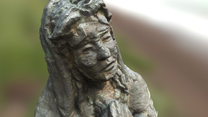 Mother Maria Statue 3D Model