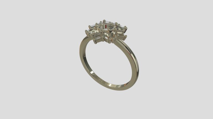 AGRG003 goldring wedding engagement luxury – Kostenloses 3D-Modell STL